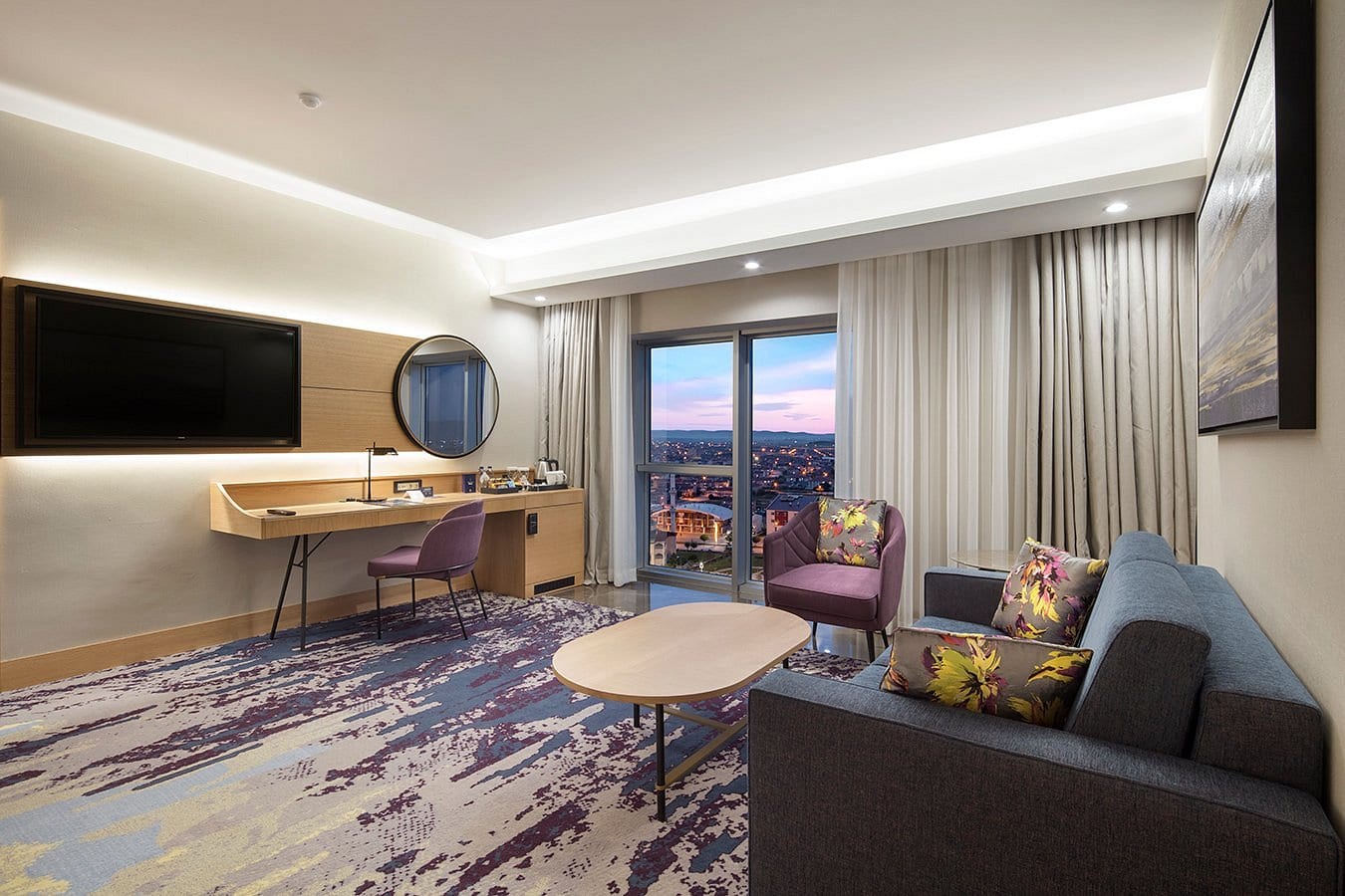 Afyon DTBH guest room relaxation corner and armchair