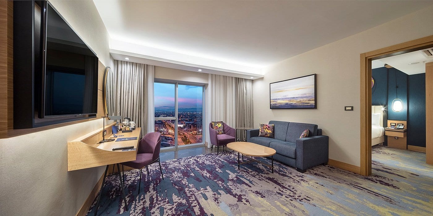 Afyon DTBH presidential suite living and dining area