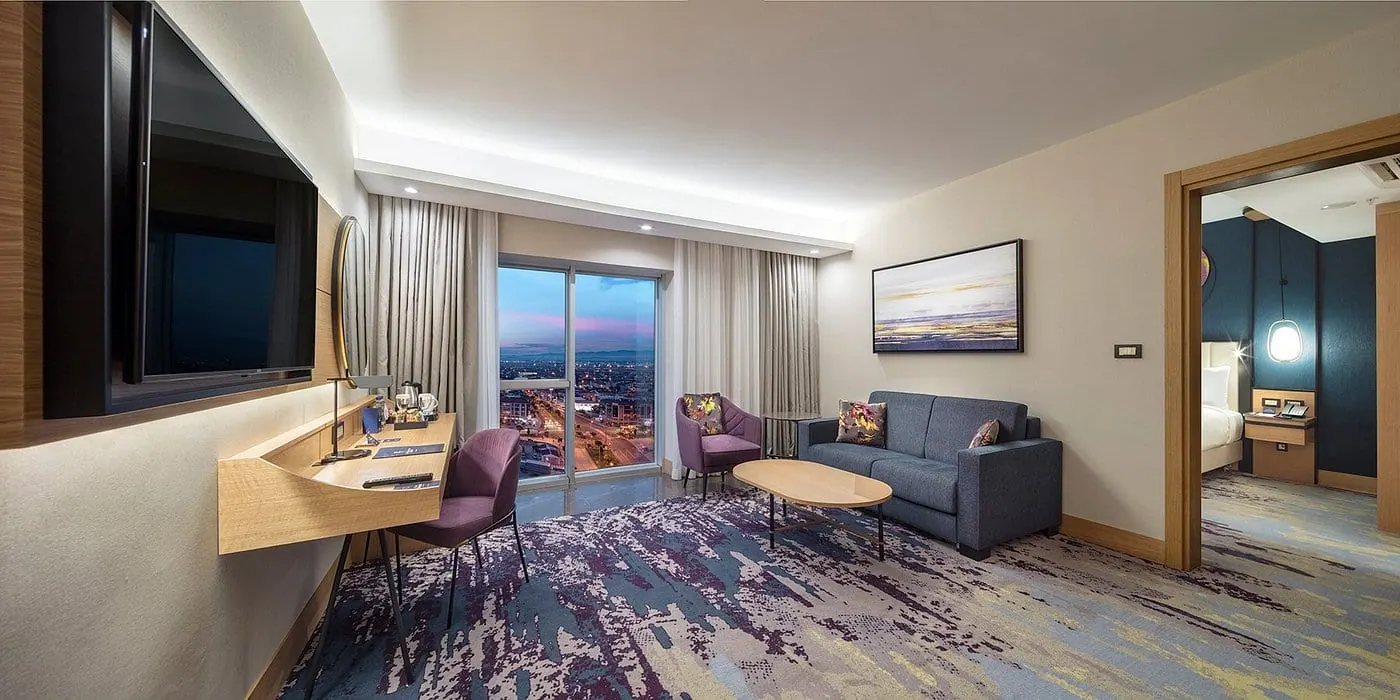 Afyon DTBH presidential suite living and dining area