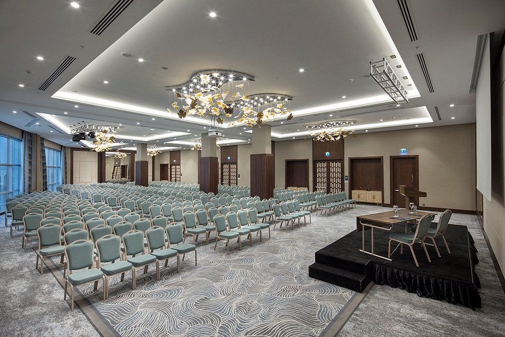 Afyon DTBH meeting room, presentation wall and table arrangement