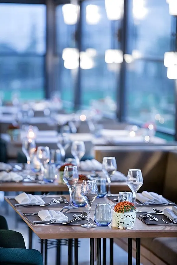 Afyon DTBH restaurant table setting and service layout