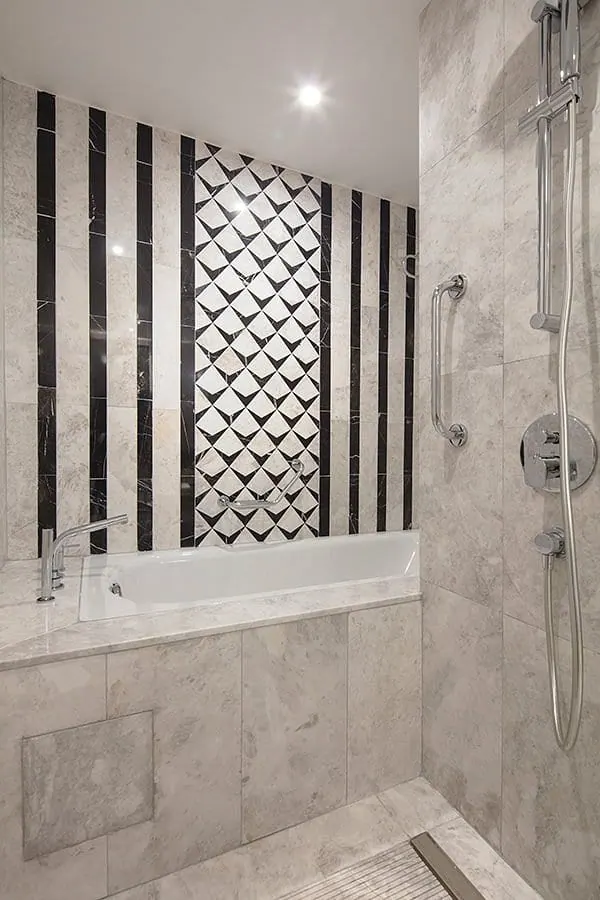 Afyon DTBH bathroom shower enclosure and tile detail