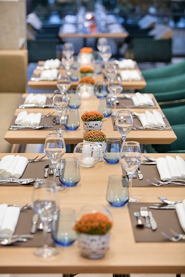 Afyon DTBH dining area table and chair layout detail