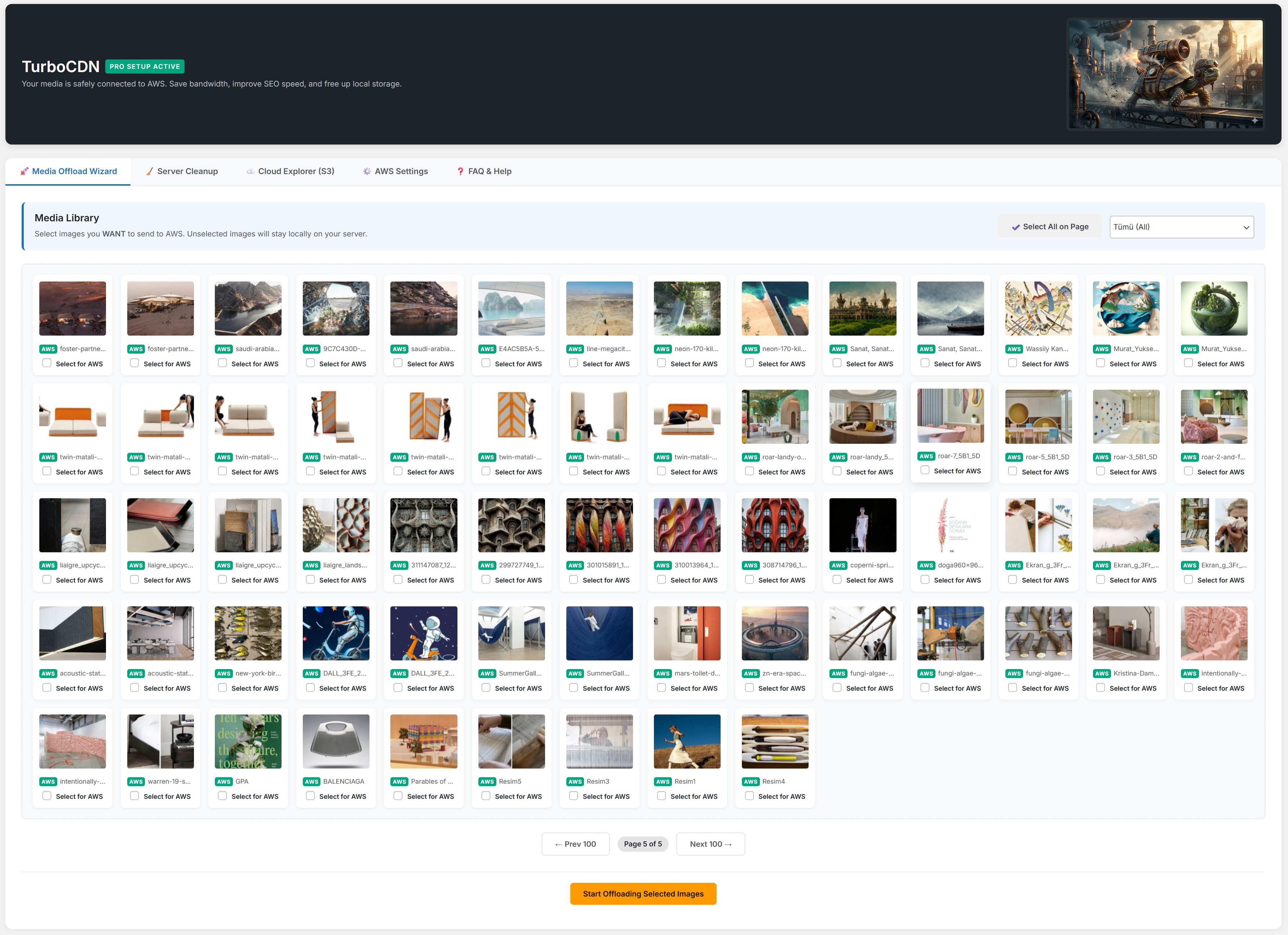 TurboCDN Panel Görünümü 1