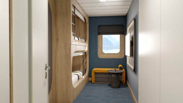 Offshore Support Vessel Cabine Concept Offshore support vessel cabin interior design for Tersan Shipyard