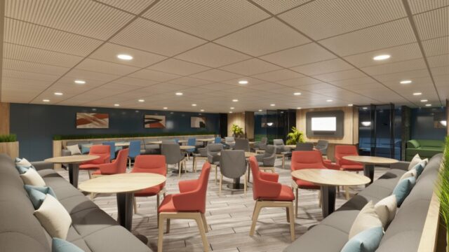 Offshore Support Vessel Messroom Offshore support vessel cabin interior design for Tersan Shipyard